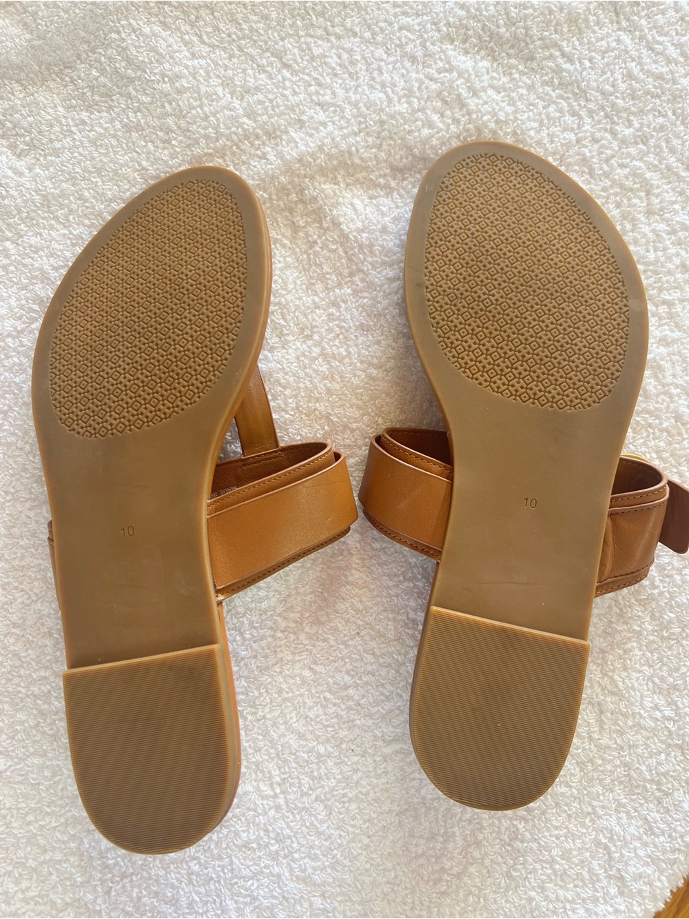 Tory Burch Marsden Flat Thong Sandal Tan size 10 - Picture 6 of 7
